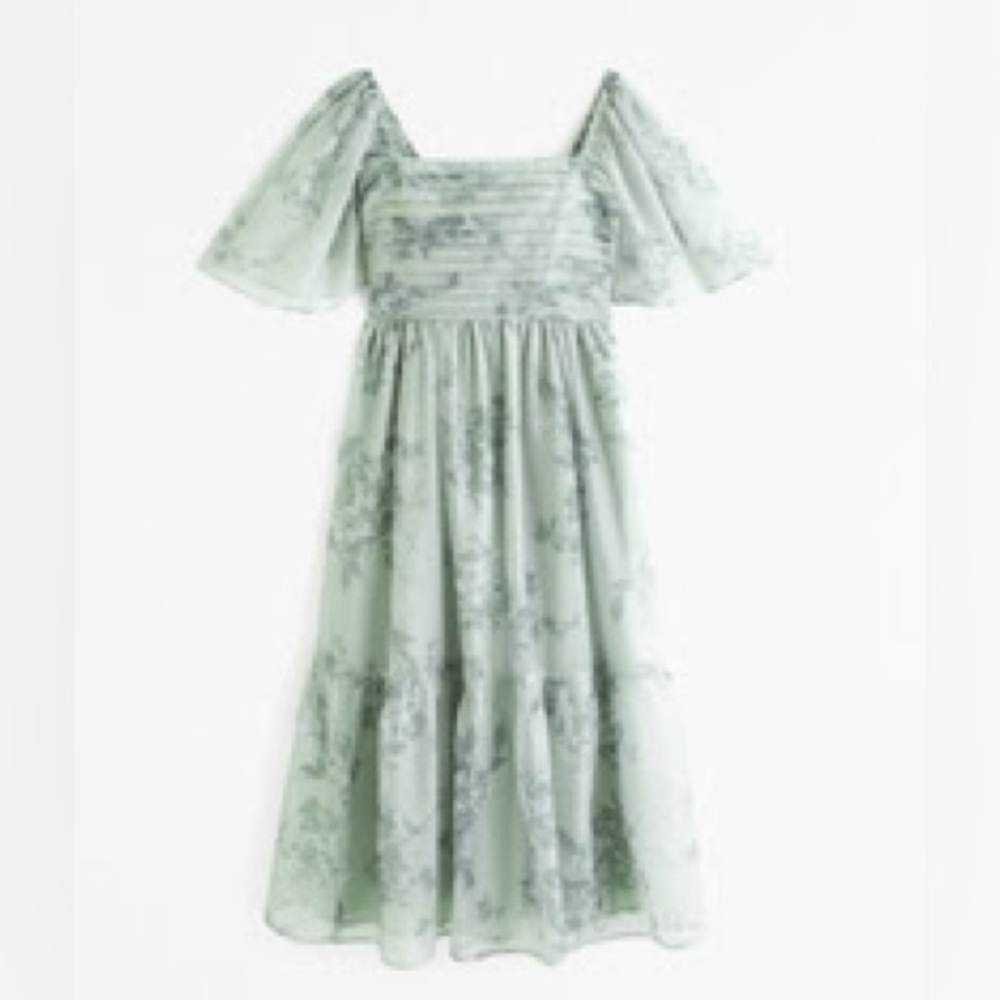 Abercrombie & Fitch Angel Sleeve Midi Emerson Dress, size XS